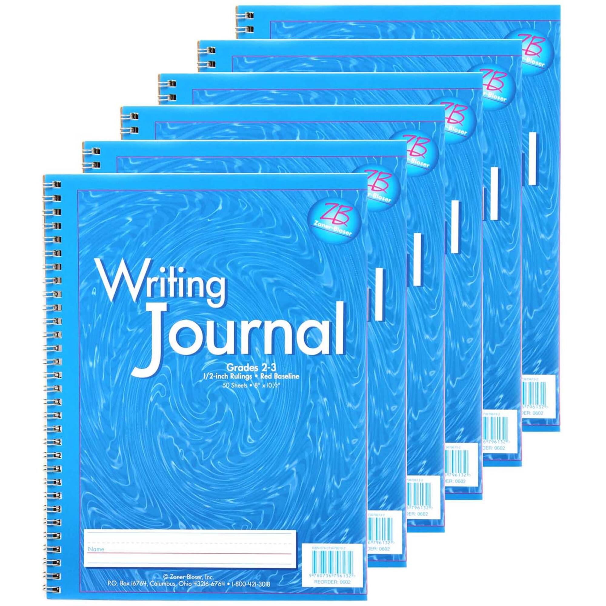 Zaner-Bloser® Blue Grade 2-3 My Writing Journal, 6ct.